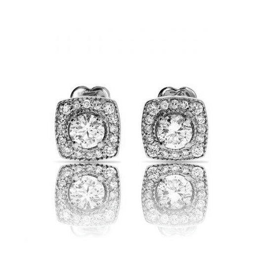 Gold Diamond Stud Earrings – Celestial Brilliance | Nova