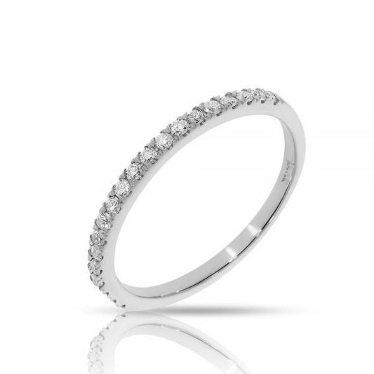 Bague d'éternité en diamant de 0,15 carat avec diadème