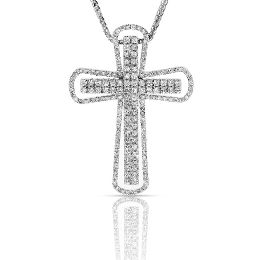 Diamond Cross Gold Pendant – Celestial Faith |