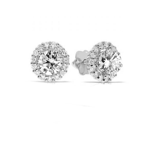 Boucles d'oreilles à tige en diamant de 0,80 carat Élégance