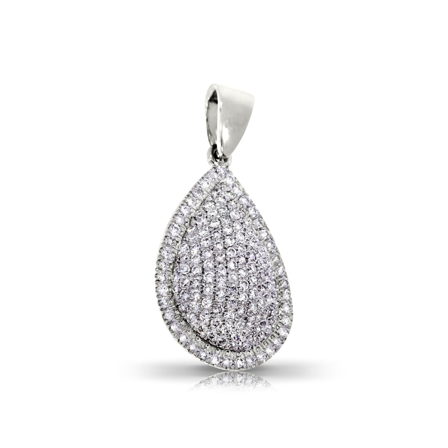 Discover the ethereal essence of the Lunar Tear silver pendant, adorned with radiant diamonds that symbolize clarity and resilience. Perfect for honoring life's tender moments or celebrating personal achievements.