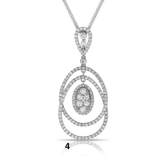 Diamond Necklace in White Gold – Eclipse of Harmony |