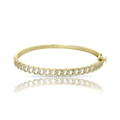 Diamond Bangle Bracelet – Celestial Embrace | Nocturne