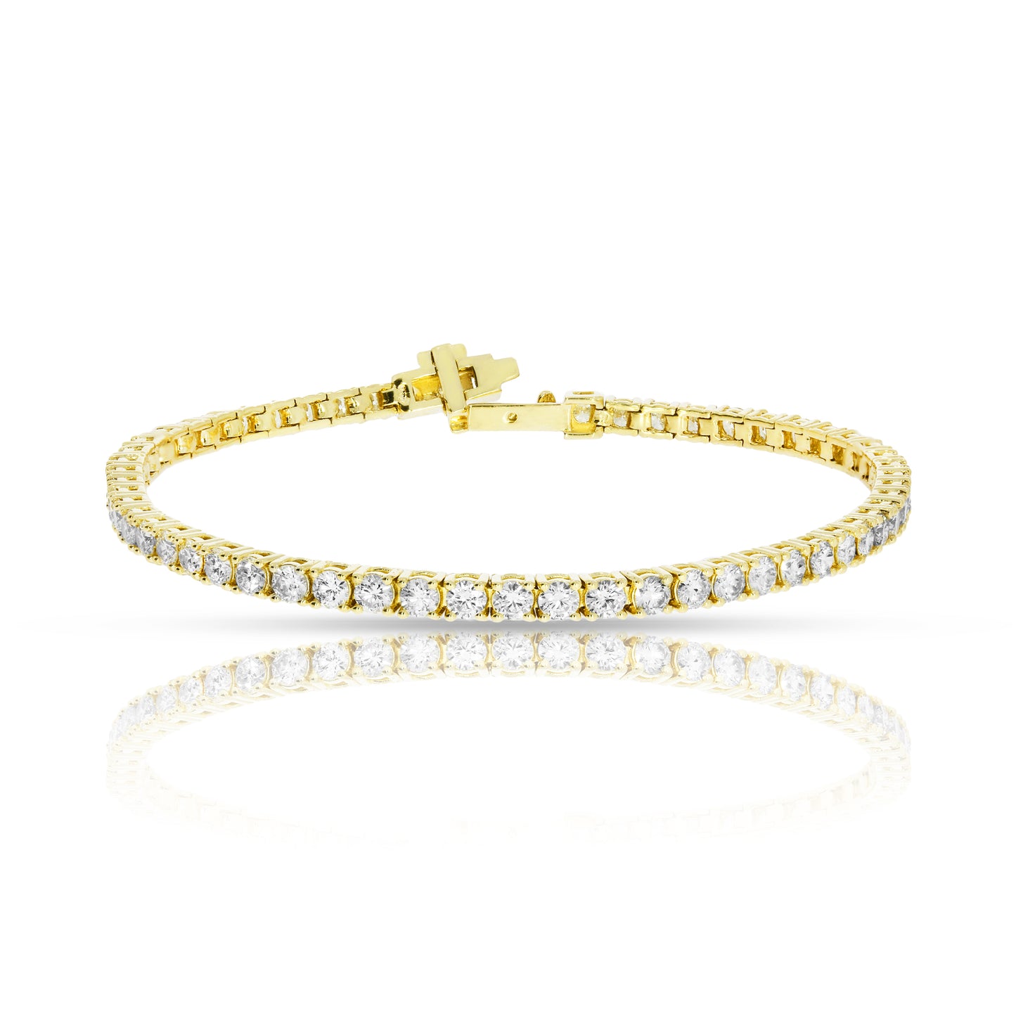 Tennis Bracelet in White Gold with Diamonds – Celestial Harmony | Nocturne