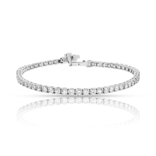 Tennis Bracelet in White Gold with Diamonds – Celestial Harmony | Nocturne