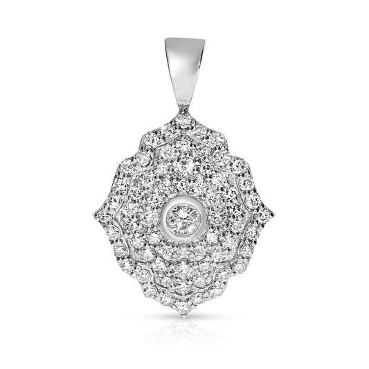 Embodying the serene allure of a moonlit evening, this exquisite gold pendant from the Nocturne collection is a masterpiece of celestial elegance. Ideal as a gift to commemorate a moment of personal achievement or as an eternal keepsake for those who revel in the night’s poetic whispers.