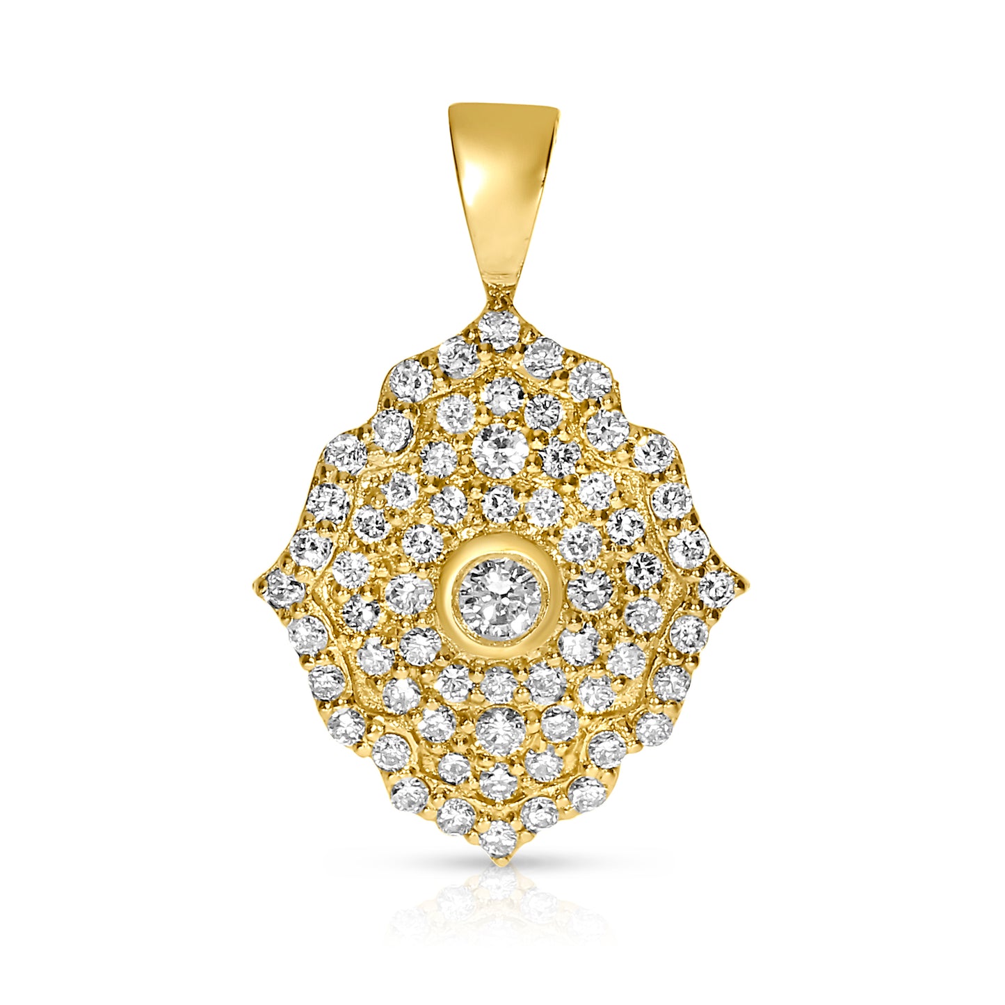 Embodying the serene allure of a moonlit evening, this exquisite gold pendant from the Nocturne collection is a masterpiece of celestial elegance. Ideal as a gift to commemorate a moment of personal achievement or as an eternal keepsake for those who revel in the night’s poetic whispers.