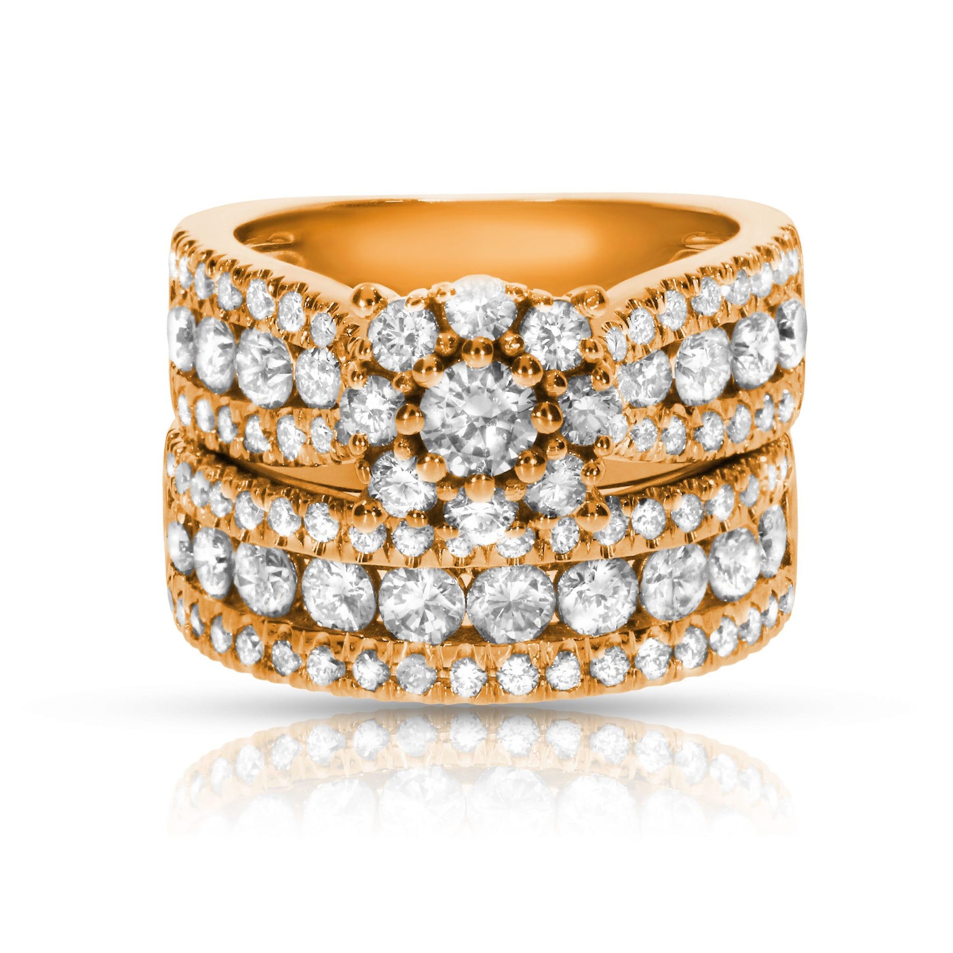 Embark on an enchanting journey of elegance with the 'Eclipse of Grace' gold halo ring, adorned with a sparkling round-cut diamond, this piece is delicate and mysterious, perfect for anniversaries or a token of eternal love.