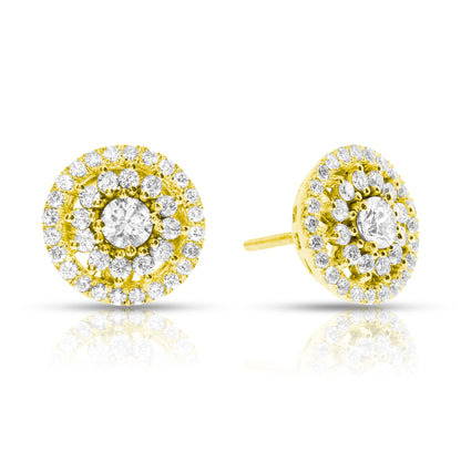 Boucles d'oreilles à tige en diamant de 1,20 carat Vertiges
