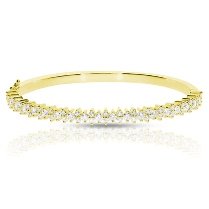 Bracelet jonc en diamant 3 carats Glamorous