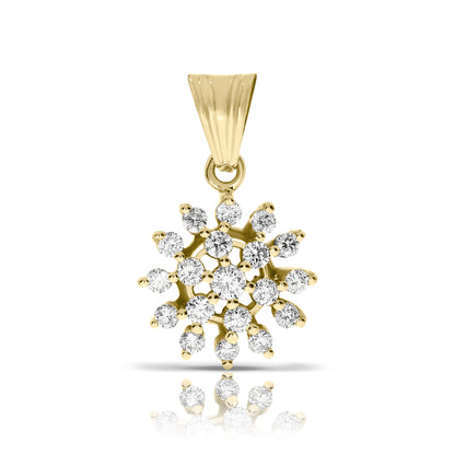 Gold Pendant with Diamonds – Starry Embrace | Designer Pendants