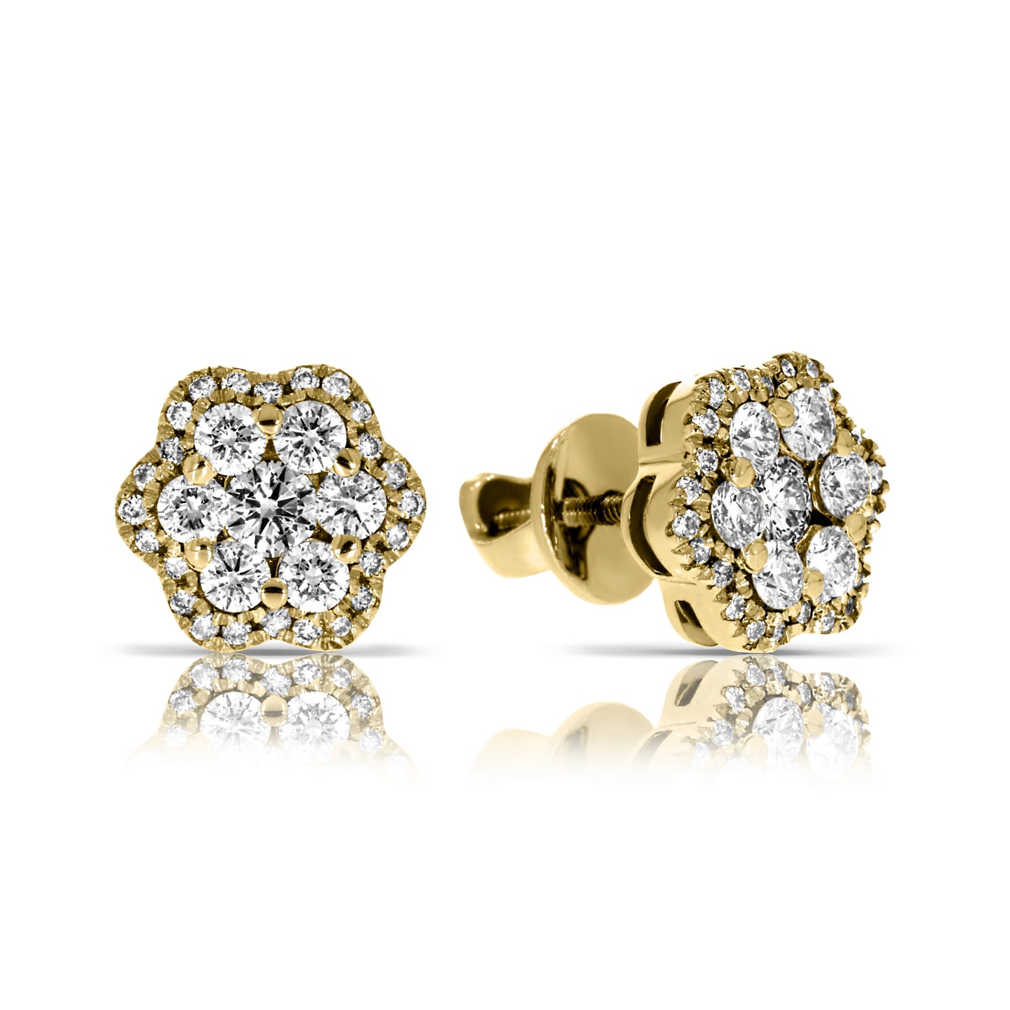 0,80 Karat Diamant-Ohrstecker Echte Aufrichtigkeit