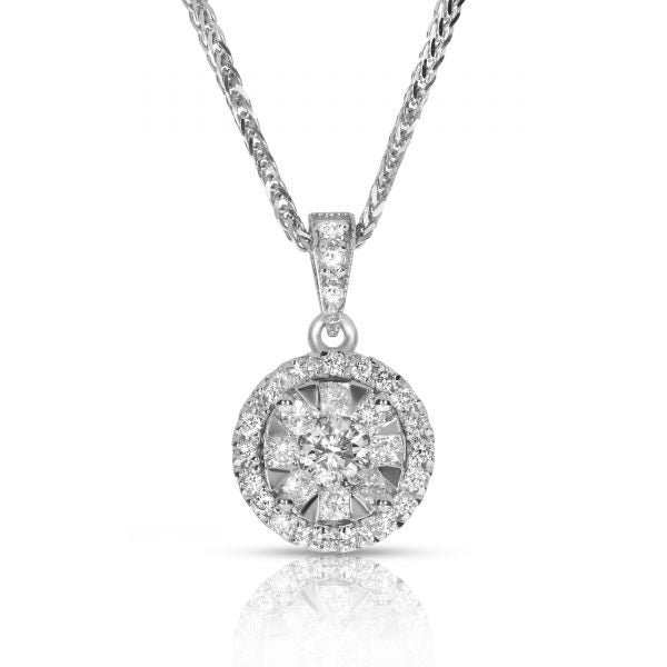 Pendentif Cercle en Diamant 0,45 Carat Golden Island
